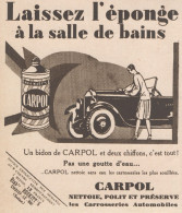 CARPOL Reckitt's - Pubblicità D'epoca - 1930 Old Advertising - Werbung
