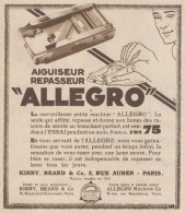 Aiguiseur Repasseur ALLEGRO - Pubblicità D'epoca - 1930 Old Advertising - Werbung
