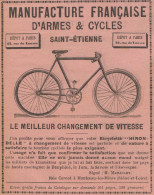 Bicyclette HIRONDELLE - Pubblicità D'epoca - 1902 Old Advertising - Advertising