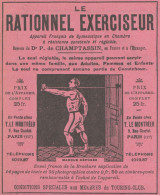 Le Rationnel Exerciseur -  Pubblicità D'epoca - 1910 Old Advertising - Werbung