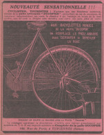 Bicyclette Munies De La Patte DUCOPER -  Pubblicità D'epoca - 1910 Old Ad - Werbung