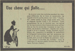 Bicyclette GLADIATOR -  Pubblicità D'epoca - 1910 Old Advertising - Pubblicitari