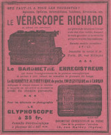 Le Vérascope RICHARD -  Pubblicità D'epoca - 1910 Old Advertising - Werbung