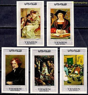 Yémen 1967 Flamands Peintures Rubens Jordaens Van Dyck Van Orley Bruegel MNH 1 - Autres & Non Classés