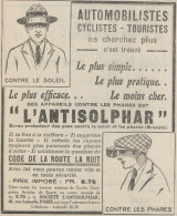 ANTISOLPHAR - Pubblicità D'epoca - 1925 Old Advertising - Advertising