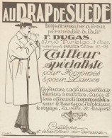 Tailleur AU DRAP DE SUEDE - Pubblicità D'epoca - 1925 Old Advertising - Advertising