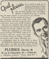 Créme FLUIDEX - Pubblicità D'epoca - 1925 Old Advertising - Pubblicitari