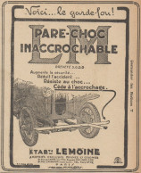 LM Pare-Choc Inaccrochable - Pubblicità D'epoca - 1925 Old Advertising - Advertising