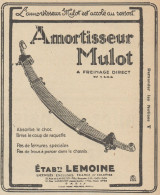 Amortisseur MULOT - Pubblicità D'epoca - 1925 Old Advertising - Advertising