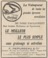 Amortisseur De Chocs HARTFORD - Pubblicità D'epoca - 1925 Old Advertising - Advertising