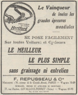 Amortisseur De Chocs HARTFORD - Pubblicità D'epoca - 1925 Old Advertising - Advertising