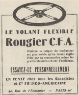 Volant Flexible ROUGIER C.F.A. - Pubblicità D'epoca - 1926 Old Advertising - Pubblicitari
