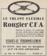 Volant Flexible ROUGIER C.F.A. - Pubblicità D'epoca - 1926 Old Advertising - Pubblicitari