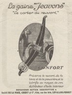 La Gaine JEAVONS - Pubblicità D'epoca - 1926 Old Advertising - Pubblicitari