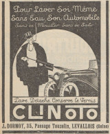 CLINOTO Conserve Le Vernis - Pubblicità D'epoca - 1926 Old Advertising - Pubblicitari