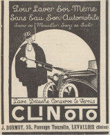 CLINOTO Conserve Le Vernis - Pubblicità D'epoca - 1926 Old Advertising - Advertising