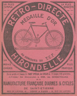 La Rétro-Directe HIRONDELLE - Médaille D'or - Pubblicità D'epoca - 1907 Ad - Publicités