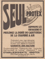 PROTEX Prolonge La Chambre A Air - Pubblicità D'epoca - 1931 Old Advert - Publicités