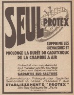 PROTEX Prolonge La Chambre A Air - Pubblicità D'epoca - 1931 Old Advert - Publicités