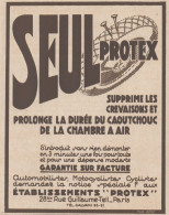 PROTEX Prolonge La Chambre A Air - Pubblicità D'epoca - 1931 Old Advert - Publicités