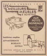 Meubles AUX PETITS AGNEAUX - Pubblicità D'epoca - 1931 Old Advertising - Werbung