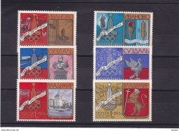 URSS 1977 JEUX OLYMPIQUES DE MOSCOU TOURISME I Yvert 4446-4451, Michel 4686-4691 NEUF** MNH - Unused Stamps