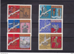 URSS 1977 JEUX OLYMPIQUES DE MOSCOU TOURISME I Yvert 4446-4451, Michel 4686-4691 NEUF** MNH - Ongebruikt