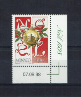 MONACO 1998 Y&T N° 2177 Coin Daté NEUF** - Unused Stamps