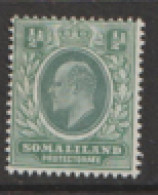 Somaliland Protectorate  1904 SG  32  1/2d Mounted Mint - Somaliland (Protectorate ...-1959)