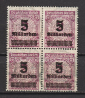 MiNr. 332 Gestempelter Viererblock - Gebraucht