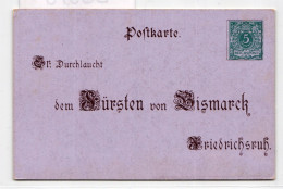 Deutsches Reich PP9/C3-03 Als Ganzsache 80. Geburtstag Fürst Bismarck #BC973 - Other & Unclassified