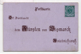 Deutsches Reich PP9/C3-03 Als Ganzsache 80. Geburtstag Fürst Bismarck #BC970 - Autres & Non Classés