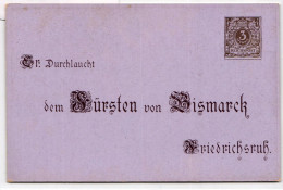 Deutsches Reich PP8/C1-05 Als Ganzsache 80. Geburtstag Fürst Bismarck #BC989 - Other & Unclassified