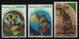 Kongo-Brazzaville 1994 - Mi-Nr. 1431-1433 ** - MNH - Jahr Der Familie - Mint/hinged