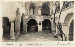 House Of Caiaphas Beagles Jerusalem Antique Rare Postcard - Israele