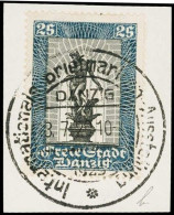 Danzig, 1929, 219 B, Briefstück - Gebraucht