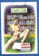 CPM Dessin érotique Femme - Série Femme Au Travail Carte 13 Annie Carte 13 Bibliothèquaire  Illustrateur POTTE 2004 - Sonstige & Ohne Zuordnung