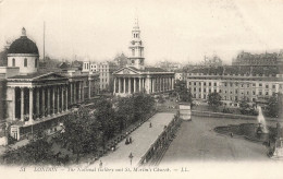 ROYAUME-UNI - Angleterre - London - The National Gallery And St Martin's Church - Carte Postale Ancienne - Other & Unclassified