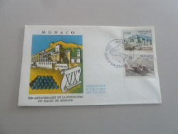 Monaco - Le Palais Au 19ème Siècle - 60c. Et 30c. - Yt 681 Et 680 - Enveloppe Premier Jour D'Emission - Année 1966 - - Gebraucht