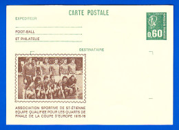 Sport-20 FOOTBALL St Etienne, 1/4 De Finale Coupe Europe 1975-76, Image Des Joueurs LARQUE, ROCHETEAU Etc.. - Fútbol