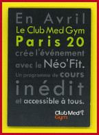 Pub-91P Le CLUB MED, Gym TBE - Publicité