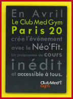 Pub-91P Le CLUB MED, Gym TBE - Pubblicitari