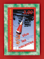 Pub-130PH6 La Poste, Vive Les Vacances, République Française, Copie D'un Timbre, BE - Advertising
