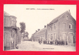 F-59-Oost Cappel-01Ph116  école Communale Et Mairie, Animation, Cpa BE - Autres & Non Classés