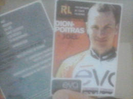 CYCLISME   :2  PETITES CARTES MATHIEU ROY + JOEL DION POITRAS TEAM EVA DE VINCI - Cyclisme