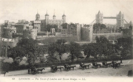 ROYAUME-UNI - Angleterre - London - The Tower Of London And Tower Bridge - Carte Postale Ancienne - Tower Of London