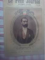 Le Petit Journal Pas De N° Portraits Sadi Carnot Président De La République Et De Mme Carnot Eloges Des Ces 2 Personnage - Revistas - Antes 1900