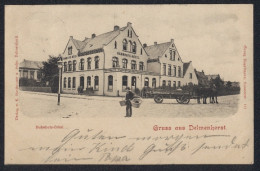 AK Delmenhorst, Bahnhofs-Hotel Mit Pferdewagen  - Delmenhorst