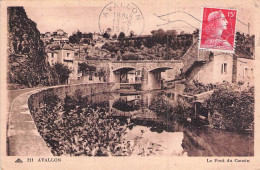 AVALLON LE PONT DU COUSIN 1957 - Avallon