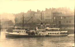 Nantes * Carte Photo Archive F. CHAPEAU éditeur * Bateau Promenade De St Nazaire " ST BREVIN " Au Départ - Nantes